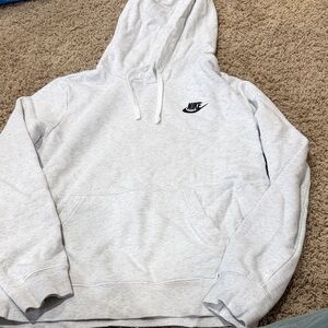 Nike Men's Light Gray Hoodie
